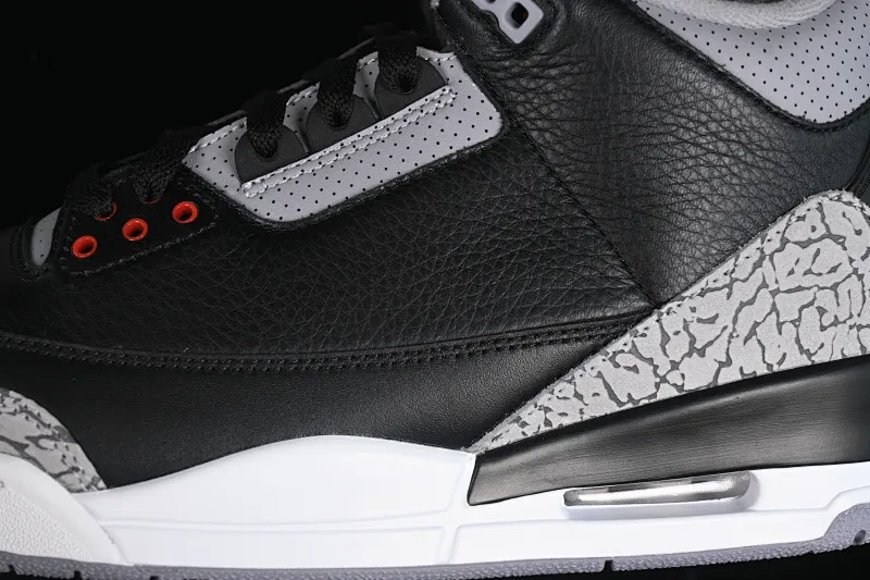 All categories Air Jordan Jordan series basketball shoes Air Jordan 3 GX foreign trade version Air Jordan 3 "Black Cement" AJ3 Jordan 3 first year black cement DN3707-010